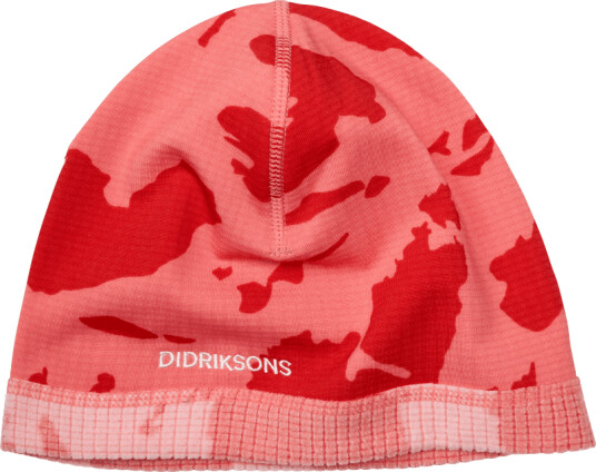 Didriksons Kids' Jadis Printed Beanie 48/50, Island Print Peach Rose Didriksons Kids' Jadis Printed Beanie 48/50, Island Print Peach Rose