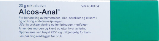 Gram Alcos-Anal Rektalsalve, 20 gram Gram Alcos-Anal Rektalsalve, 20 gram