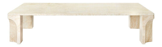 Gubi Doric salongbord 80 x 140 cm Neutral white-travertine Gubi Doric salongbord 80 x 140 cm Neutral white-travertine