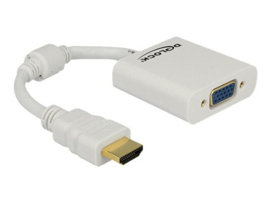 Delock HDMI til VGA Adapter 1920x1080 - Hvit