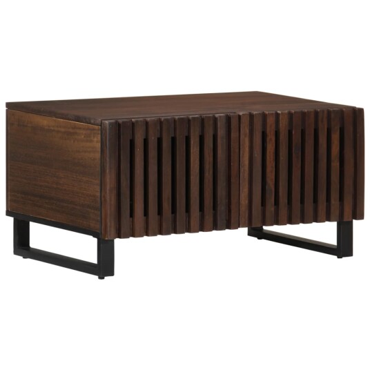 Salongbord brun 80x51x40 cm heltre mango 377463