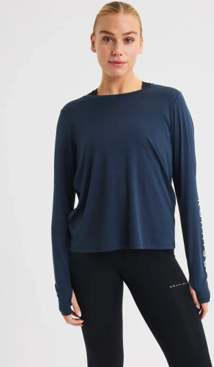 Röhnisch Team Logo Long Sleeve - Navy - XS