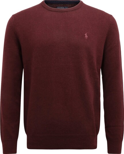 Polo Ralph Lauren Wool Crewneck Sweater   AGED WINE HEATHER   M