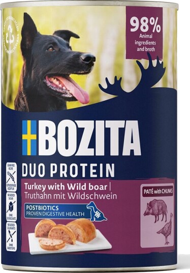 Bozita Dog Pate Med Villsvin Våtfôr Kalkun 400 G