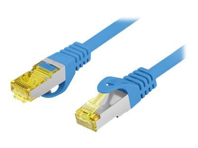 Lanberg Koblingskabel Rj-45 Hann Til Rj-45 Hann 50 Cm 6 Mm S/Ftp Cat 6A Halogenfri Flertrådet Uten Hindringer Rund Blå Ral 5012
