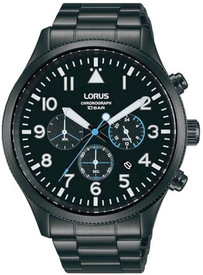 Lorus Herreklokke RT361JX9 Classic Sort/Stål Ø45 mm Lorus Herreklokke RT361JX9 Classic Sort/Stål Ø45 mm