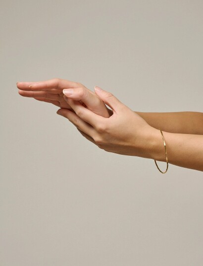 Enamel Copenhagen Bangle Organic Arena Gold Ø 65 MM