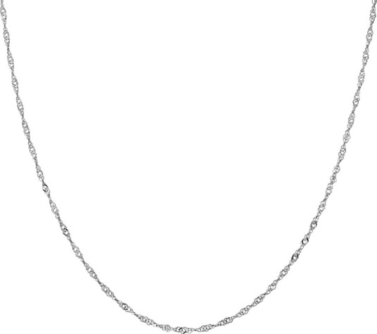 Pan Jewelry Singapore kjede i 925 rhodinert sølv 50 cm