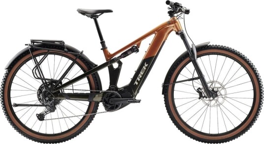 Trek Powerfly Fs+ 4 Equipped Fulldempet Elsykkel Gen 4 Pennyflake/Black Olive S Trek Powerfly Fs+ 4 Equipped Fulldempet Elsykkel Gen 4 Pennyflake/Black Olive S