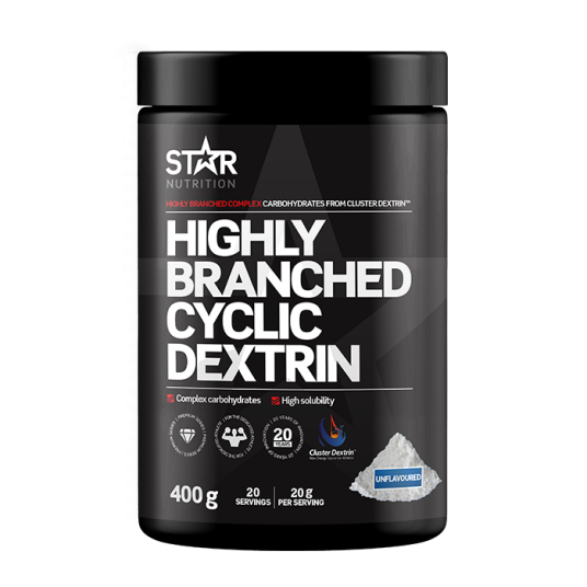 Highly Branched Cyclic Dextrin Maltodextrin uten smakstilsetning 400 g OS Highly Branched Cyclic Dextrin Maltodextrin uten smakstilsetning 400 g OS