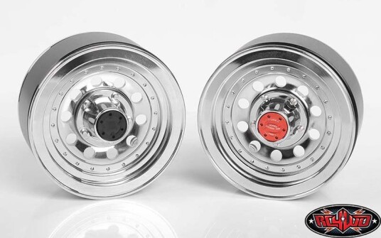 RC4WD W0296 Classic 10-Hole Chrome 1.9" Beadlock Wheels