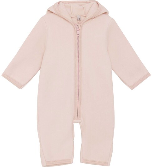 Huttelihut Pram Suit Ears Cot. Fleece Pink 80 Huttelihut Pram Suit Ears Cot. Fleece Pink 80