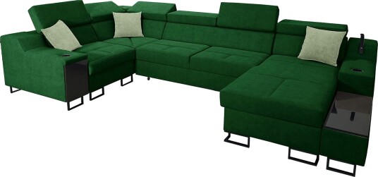 5 seters Sovesofa Høyre Grønn