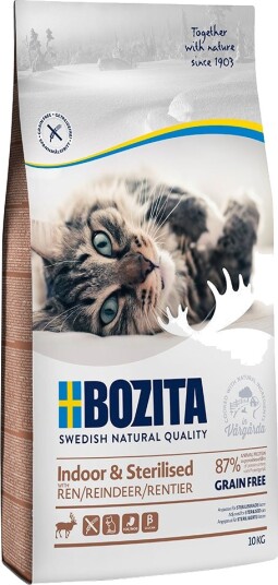 Bozita Grainfree Indoor & Sterilised Reinsdyr 2 X 10 kg