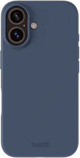 Holdit iPhone 16 Silikondeksel Pacific Blue - Slag- og Fallbeskyttelse