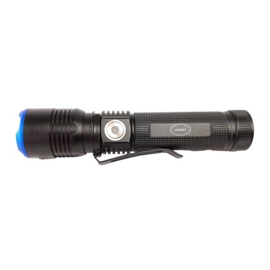 Osean Oppladbar Lommelykt Med Ladebase 600 lm LED