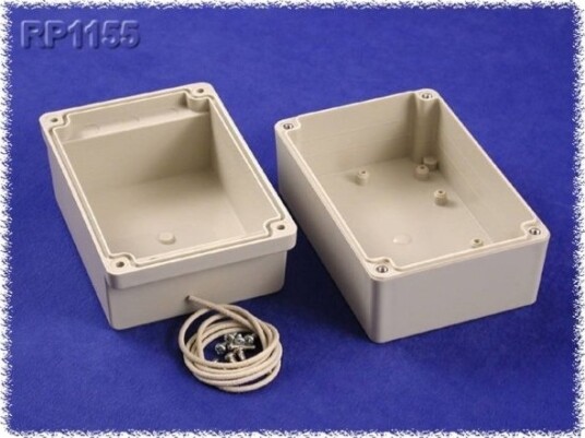 Hammond Electronics RP1155C 125 × 85 × 85 mm ABS Polykarbonat Grå Kabinett