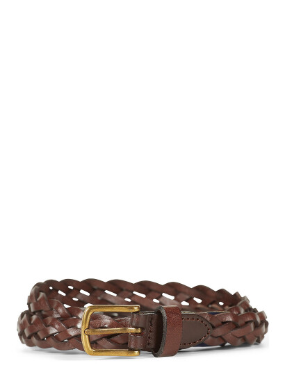 Howard London Braided Belt William - Brown - 95