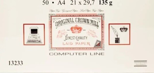 Crown Mill Kopipapir Crown Mill A4 135g (50)
