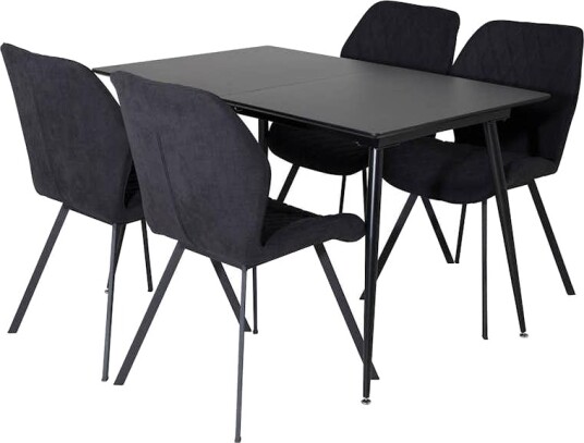 Spisegruppe Venture Home Silvia med Innleggsplate og 4 Geneva Stoler Spisegruppe Venture Home Silvia med Innleggsplate og 4 Geneva Stoler