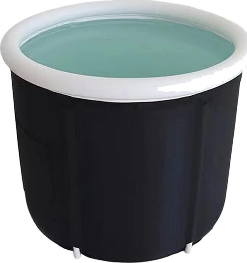 OEM sammenleggbart oppblåsbart badekar 80 x 79 cm svart