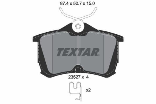 Bremseklosser TEXTAR 2352701