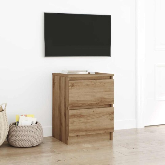 TV benk artisan eik 40x35x54 cm konstruert tre