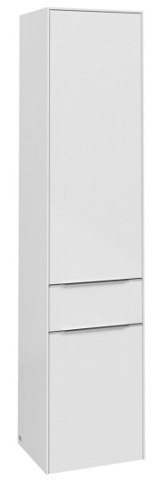 VILLEROY & BOCH SUBWAY 3.0 HØYSKAP 40X171 HØYRE 2 DØRER & SKUFF BRILLIANT WHITE HÅNDTAK I KROM VILLEROY & BOCH SUBWAY 3.0 HØYSKAP 40X171 HØYRE 2 DØRER & SKUFF BRILLIANT WHITE HÅNDTAK I KROM
