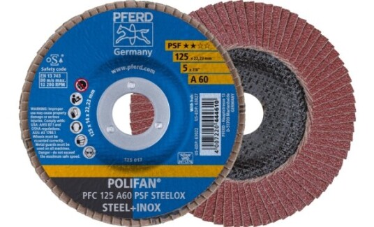 Pferd Lamellskive PFC 125 A 60 PSF Steelox 125mm 12200 rpm 10 stk