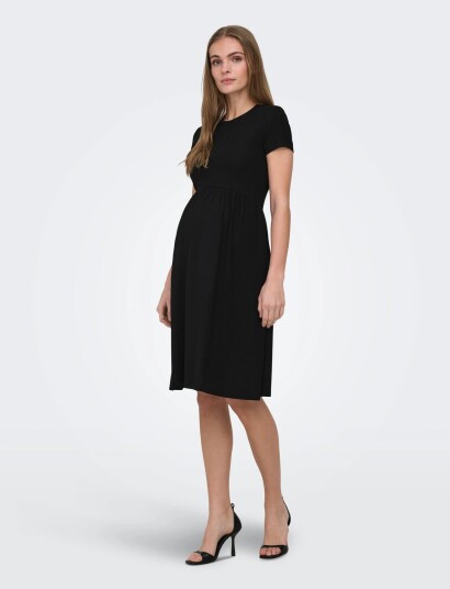 Only Maternity Olmmalaya S/S O Neck Abk Dress Jrs Noos Black XL