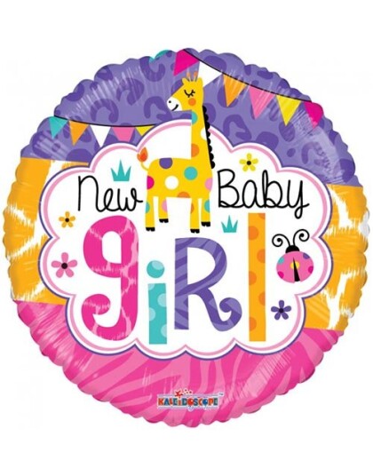 New Baby Girl Folieballong 46 cm