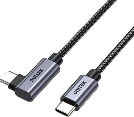 Unitek Usb-C Usb-C Usb-Kabel 1 M Svart Og Sølv C14123bk-1M