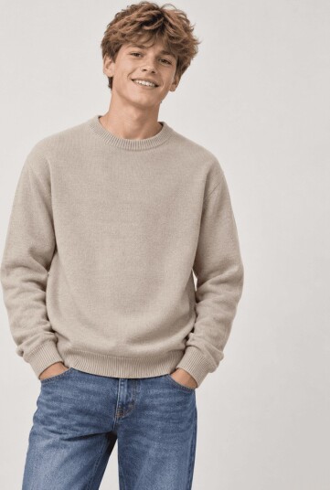 Jack & Jones Junior Soho Ollie Knit Crew Neck Grå 152