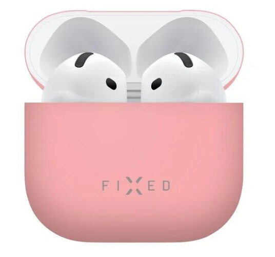 FIXED Silky Silicone case for Apple AirPods 4/4 ANC Pink
