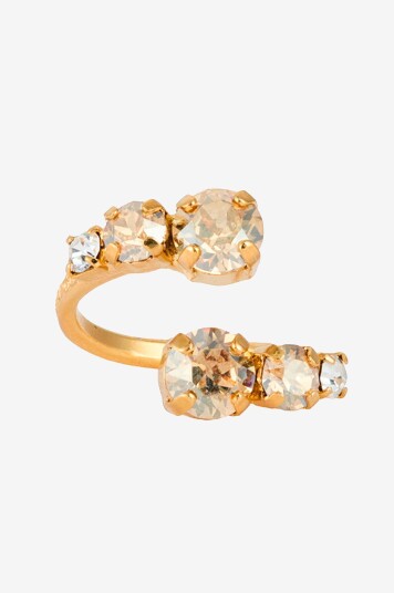 Caroline Svedbom Ring Halo Ring Gold Gull
