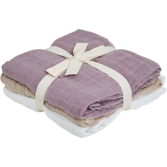 Pippi Quail Muslin Cloth 3-Pack