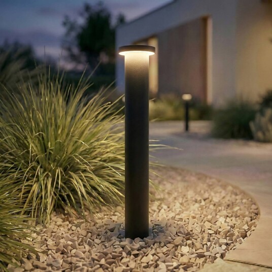 LED gatebelysning Cirel Lindby Sort Aluminium Moderne