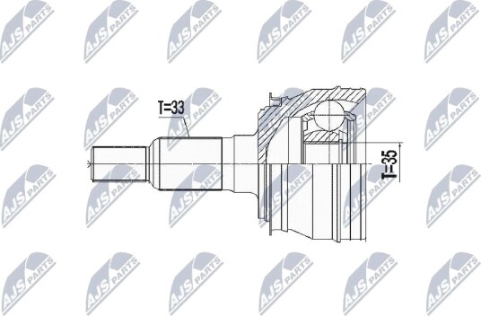 Nty Drivknute drivaksel NTY NPZ CH 027