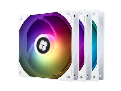 Thermalright TL-C12CW-S 120mm RGB Kabinettvifter 3-Pack Hvit Thermalright TL-C12CW-S 120mm RGB Kabinettvifter 3-Pack Hvit