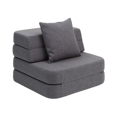 Byklipklap Single KlipKlap 3 Fold Sofa soft blå/grå