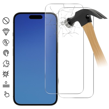 iPhone 17 Beskyttelsesglass 9H Case Friendly 2 Stk. Gjennomsiktig iPhone 17 Beskyttelsesglass 9H Case Friendly 2 Stk. Gjennomsiktig