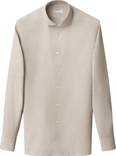 Eton Herre Skjorter Beige XL,