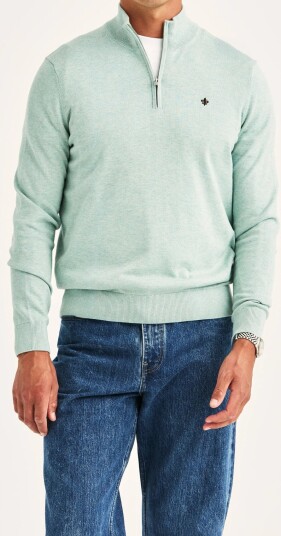 Morris Riley Half Zip Green M Morris Riley Half Zip Green M