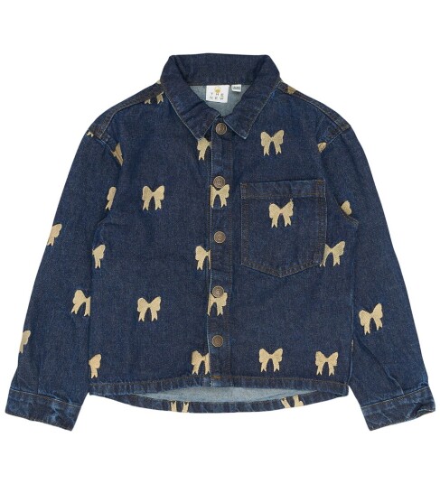 The New Tnraquel Denim Overshirt Blue 98/104