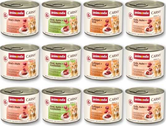 Animonda Carny Våtfôr Kitten Blandet Pakke Mix 12 X 200 G 12 X 200 G Animonda Carny Våtfôr Kitten Blandet Pakke Mix 12 X 200 G 12 X 200 G