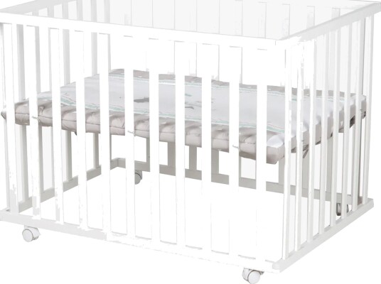 Roba Lekegrind Med Hjul Indian Bears White