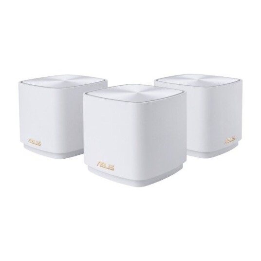 ASUS ZenWiFi XD4 Plus Mesh-ruter 3-pakning Wi-Fi 6 Hvit ASUS ZenWiFi XD4 Plus Mesh-ruter 3-pakning Wi-Fi 6 Hvit