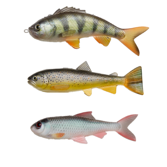 PulzBait Skinz 15 cm 3 pakning Roach Natural Perch Natural Brown Trout