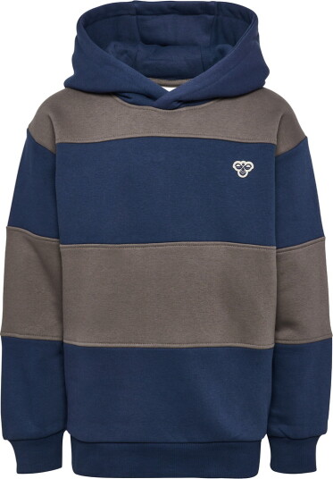 Hummel Hettegenser hmlJR Dress Blues Hummel 7 8 år (122 128) Hettegenser Blå Brun Grå Marineblå
