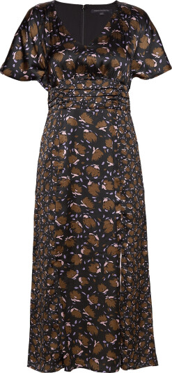 French Connection | Ingrid Inu Sat Drape Midi Dres | 10